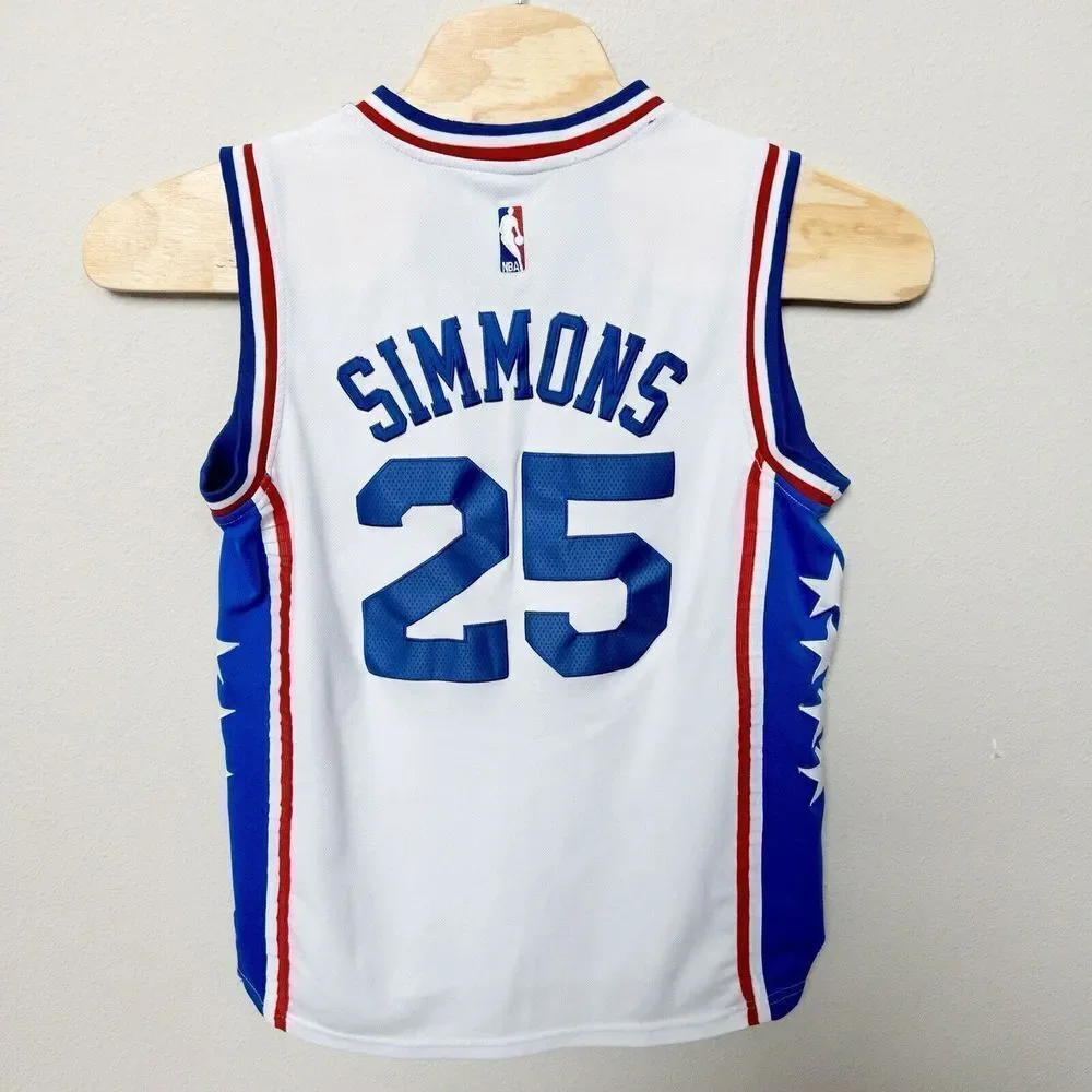 Adidas Stitched Swingman Ben Simmons Philadelphia 76ers Jersey‎ Mens Small